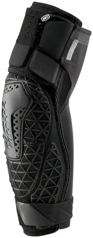 100% Surpass Elbow Guards - Black, Medium Embossed Foam Padding w/ Ventilation