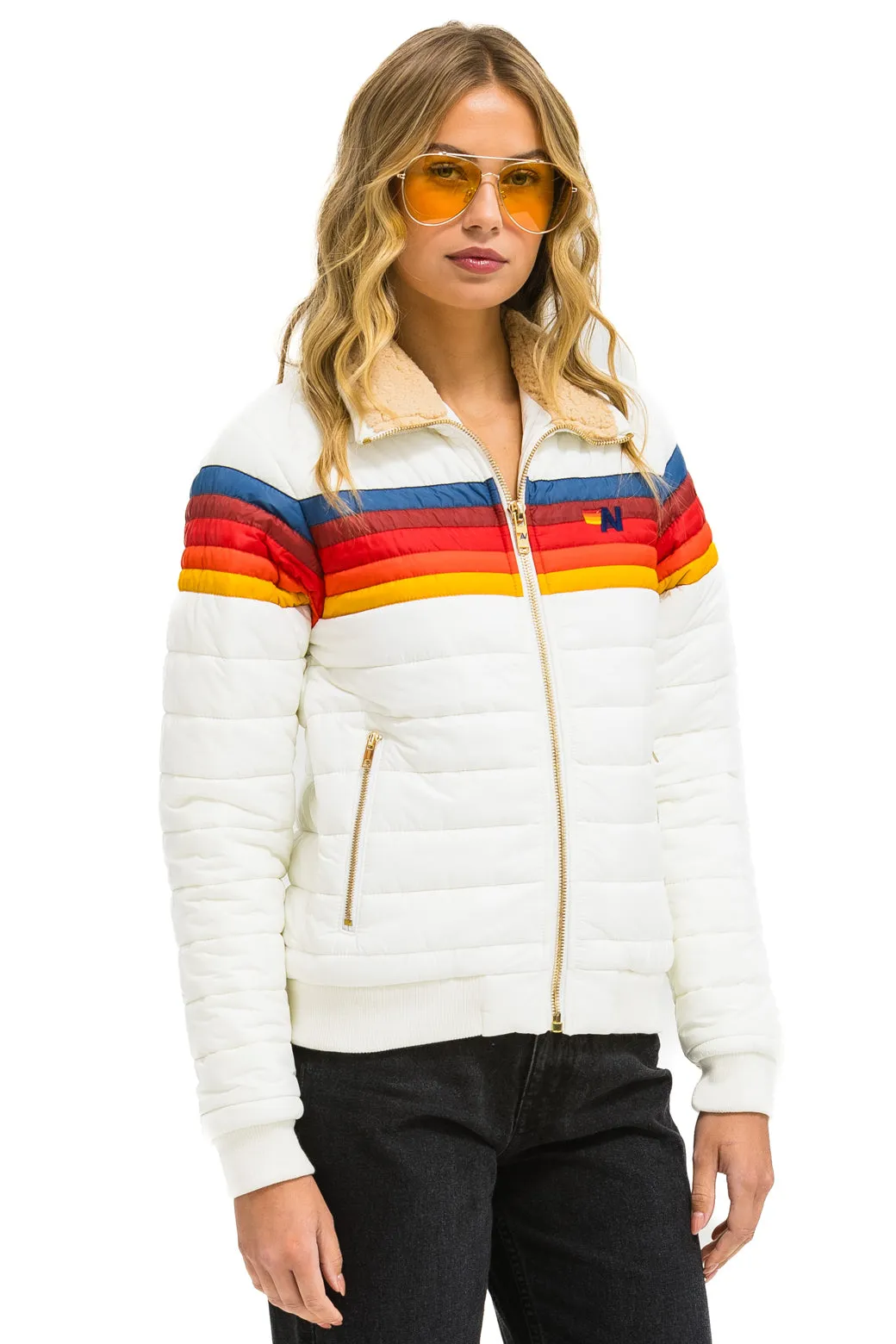 5 STRIPE JACKET - WHITE