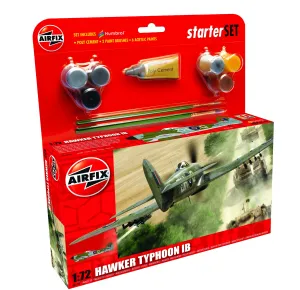 Airfix 1:72 Hawker Typhoon Ib Medium Model Starter Set