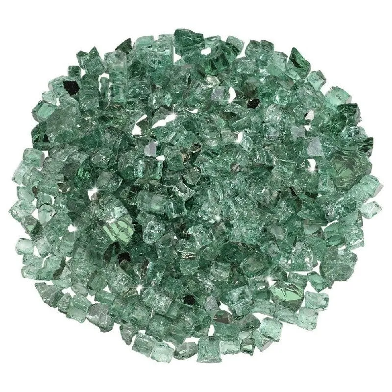 American Fire Glass:  1/2"  Reflective Glass- 10 LB Jar