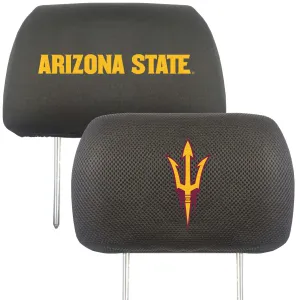 Arizona State Sun Devils Embroidered Head Rest Cover Set - 2 Pieces