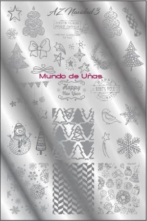 AZ NAVIDAD 3 stamping plate