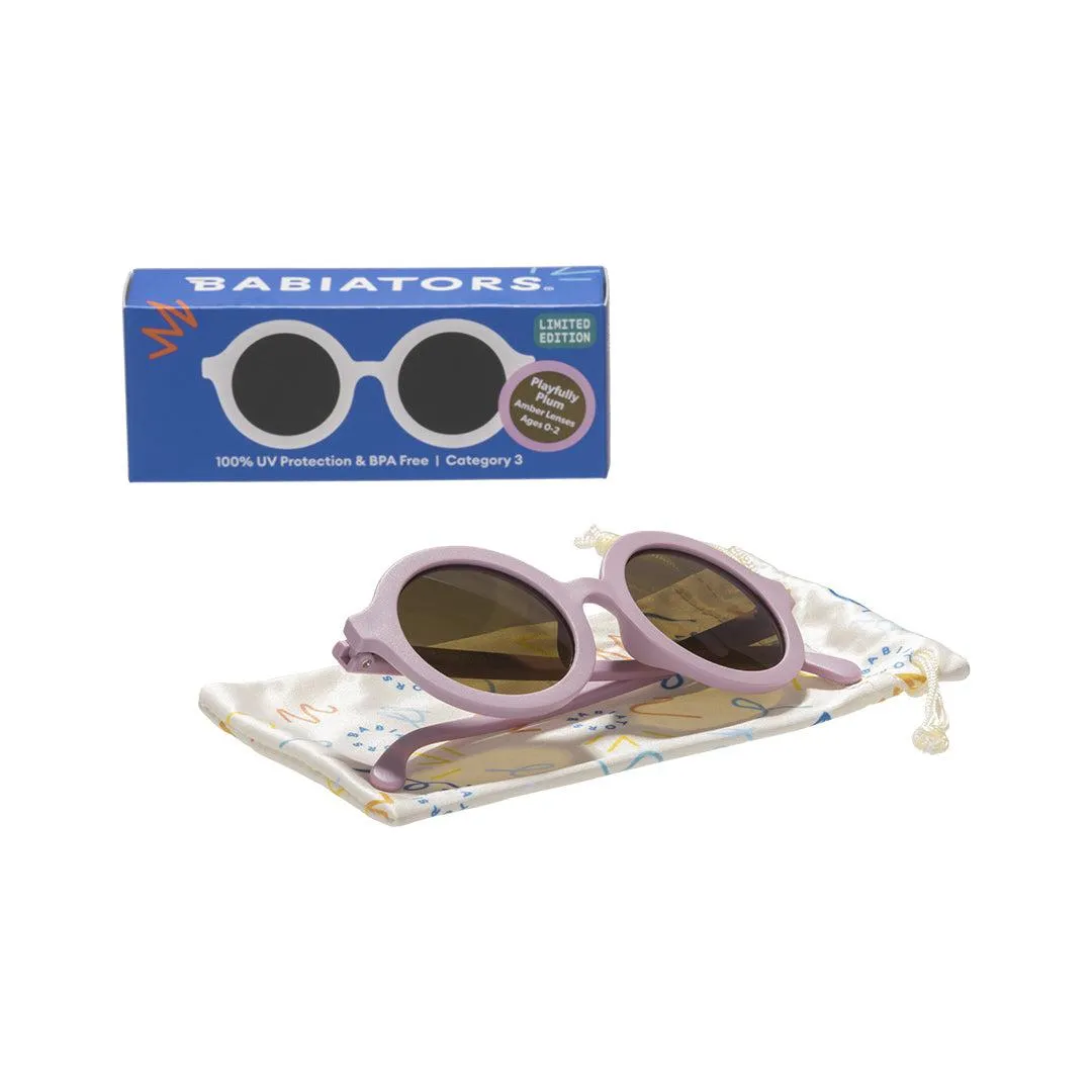 Babiators Original Euro Round Sunglasses - Playfully Plum