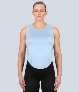 Born Tough Women High Altitude Sheer Tank Top Blue