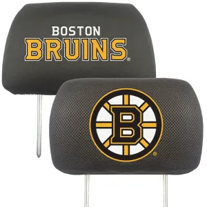 Boston Bruins Embroidered Head Rest Cover Set - 2 Pieces