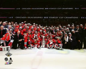 Chicago Blackhawks 2015 Stanley Cup "Celebration On Ice" Premium Poster Print - Photofile Inc.