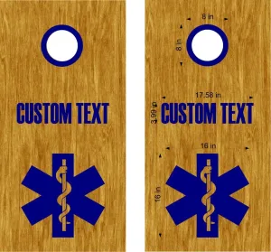 Cornhole Boards Decals EMS EMT Fireman Fire Fighter Rescue FP13