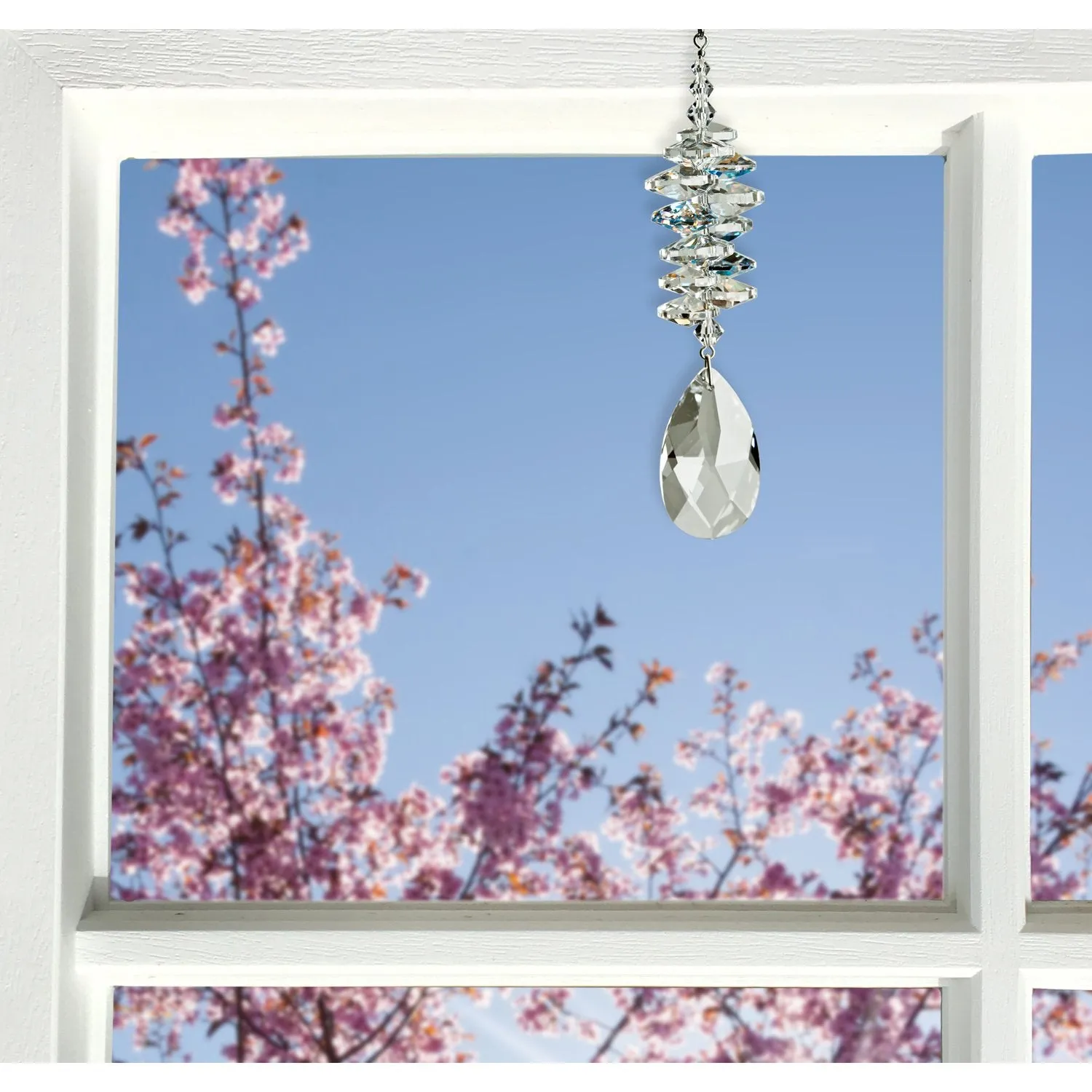 Crystal Ice Cascade Suncatcher - Almond