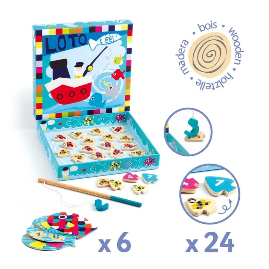 Djeco - Navy Loto Magnetic Fishing Game