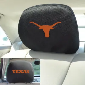 Fanmats Texas Longhorns Embroidered Head Rest Cover Set - 2 Pieces