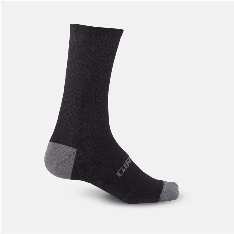 Giro HRc  Merino Wool Socks - Black/Charcoal - Size S