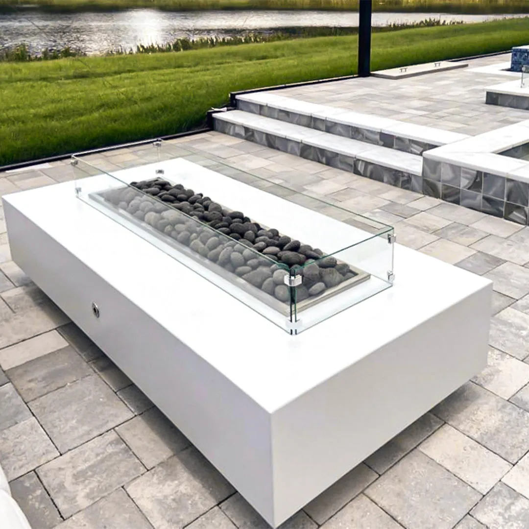 Glass Wind Guards - Fire Pit Accessory