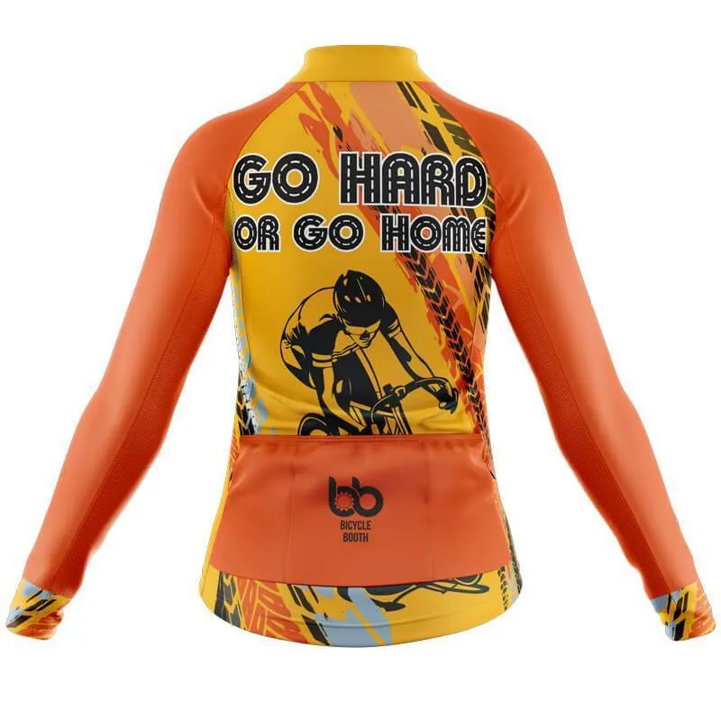 Go Hard or go Home (Orange) Long Sleeve Club Jersey