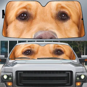 Golden Retriever's Eyes Beautiful Dog Eyes Car Sun Shade Cover Auto Windshield