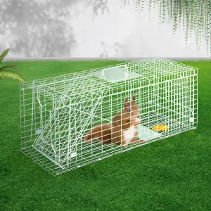 Humane Large Animal Trap Cage, Collapsible - Gardeon