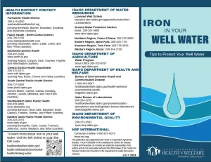 Iron In Your Well Water - Print Version