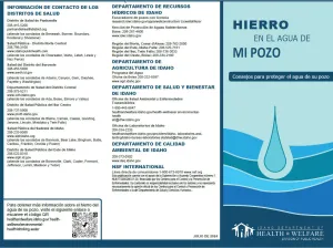 Iron In Your Well Water (Spanish) - Print Version