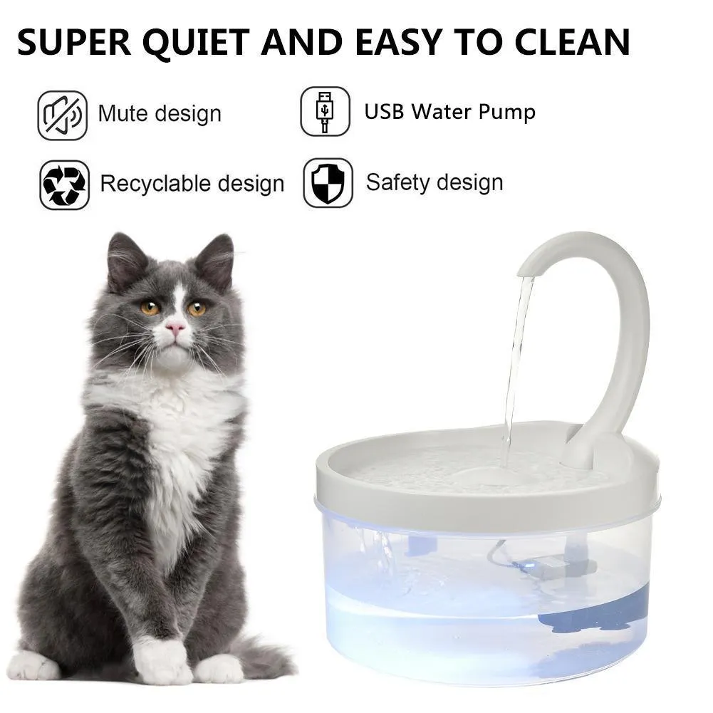 Large Capacity Swan Neck Cat Fountain