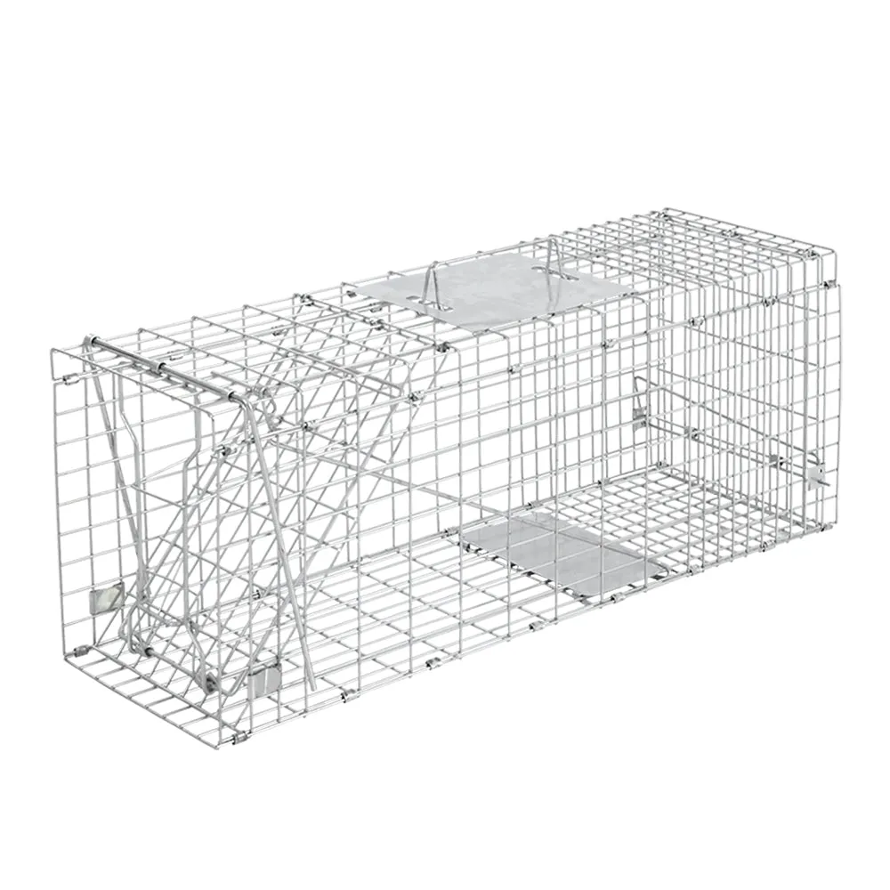 Large Humane Animal Trap Cage 94x34cm Rust Resistant - Gardeon