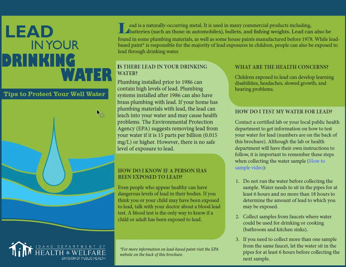 Lead In Your Drinking Water *PDF Download*