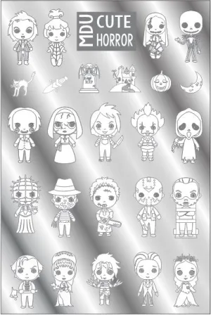 MdU CUTE HORROR XL stamping plate