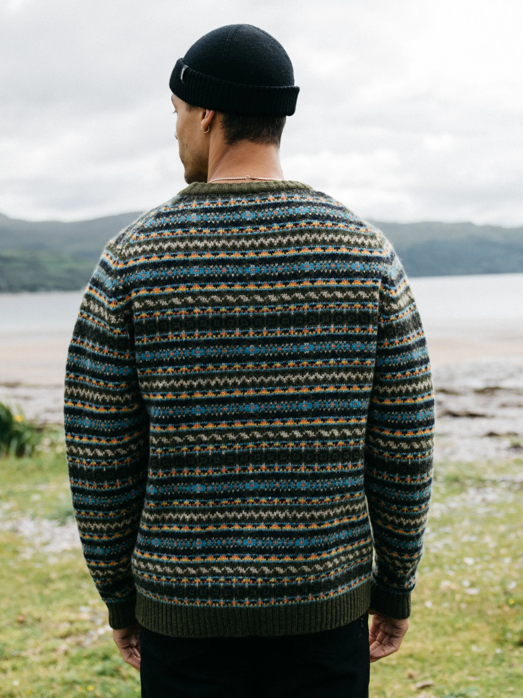 Men's Shetland Fair Isle Jumper