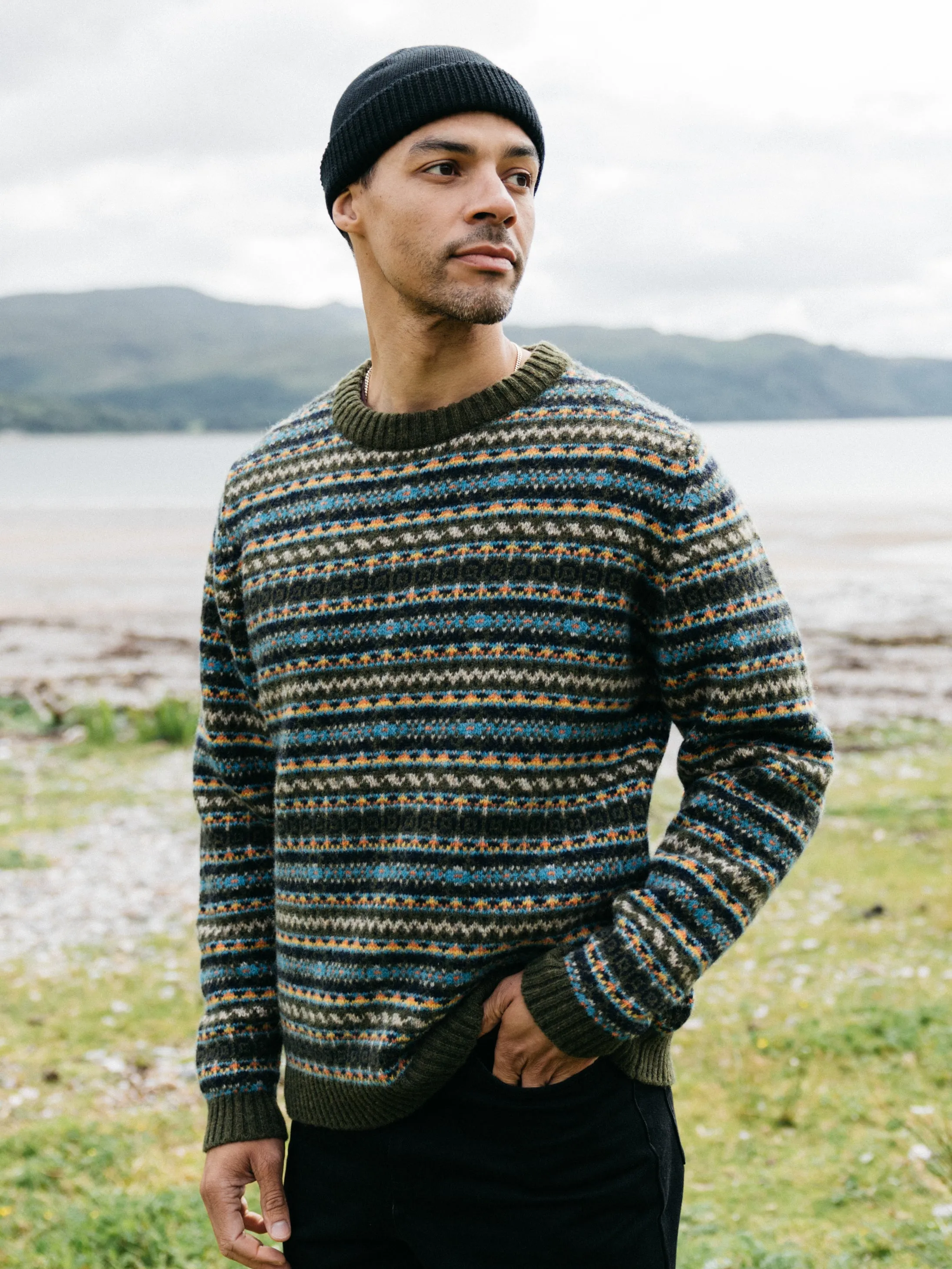 Men's Shetland Fair Isle Jumper