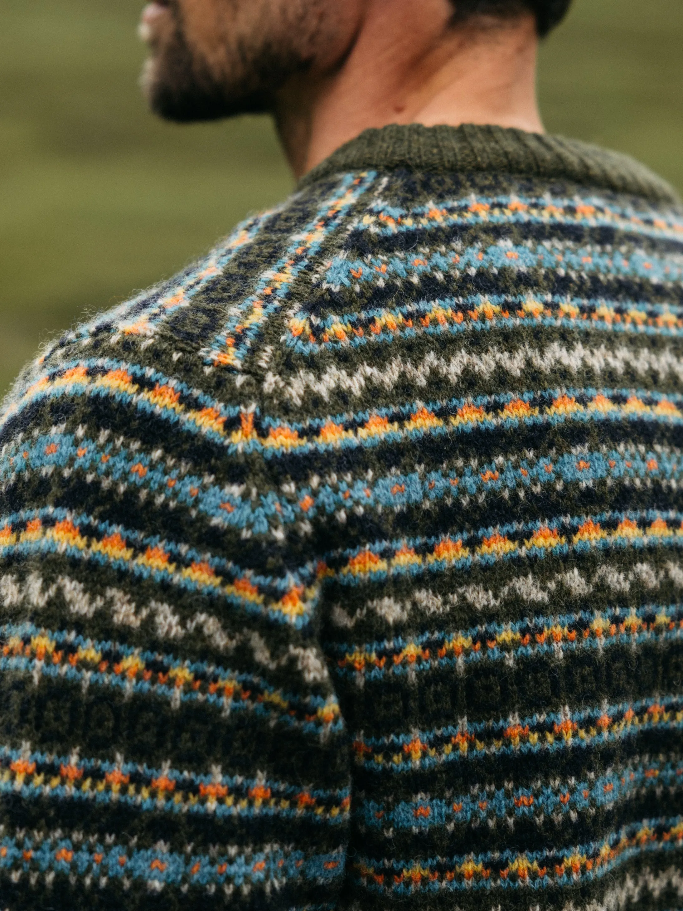 Men's Shetland Fair Isle Jumper