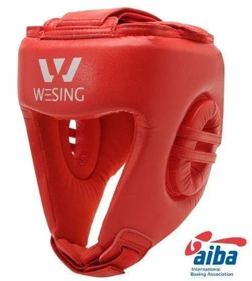 Morgan Wesing AIBA Approved Leather Head Guard