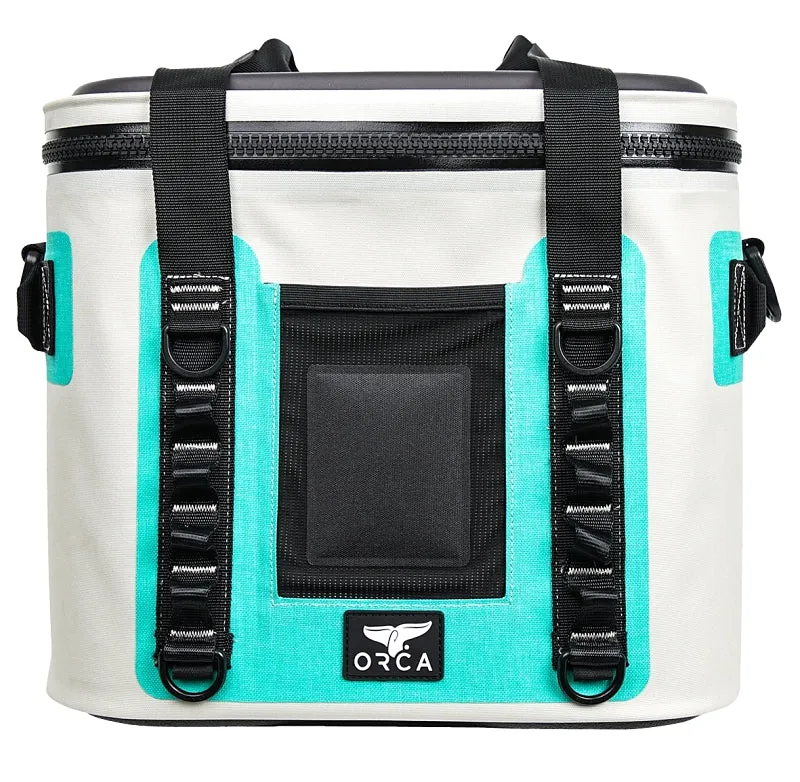 Orca Walker Series W20SF Soft Side Cooler, 14-1/2 in L, 11 in W, 50 lb, Meta-Polymer/TPU, Seafoam, Zipper :EA: QUANTITY: 1