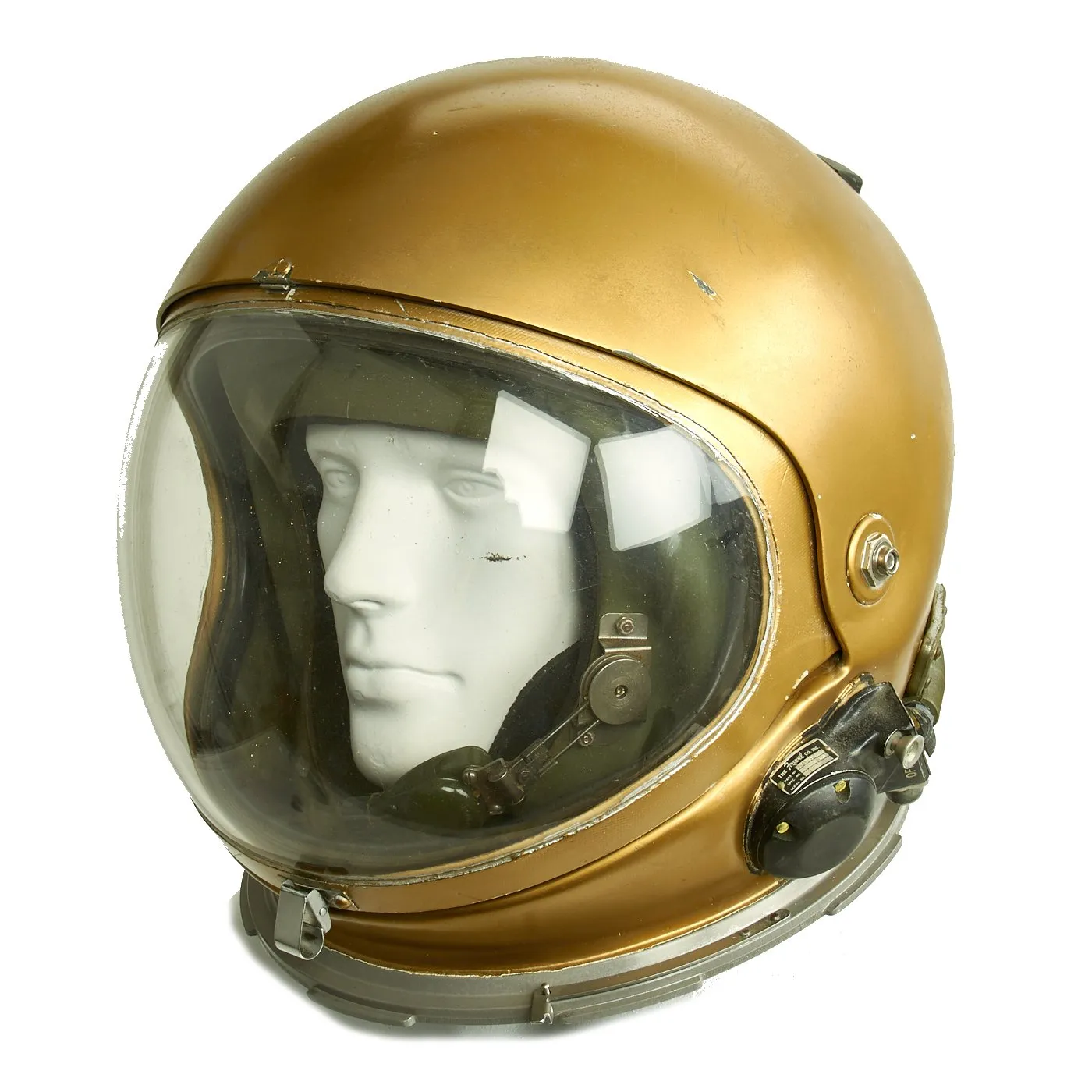 Original U.S. 1950s Cold War US Navy High Altitude Flight Helmet MK-2