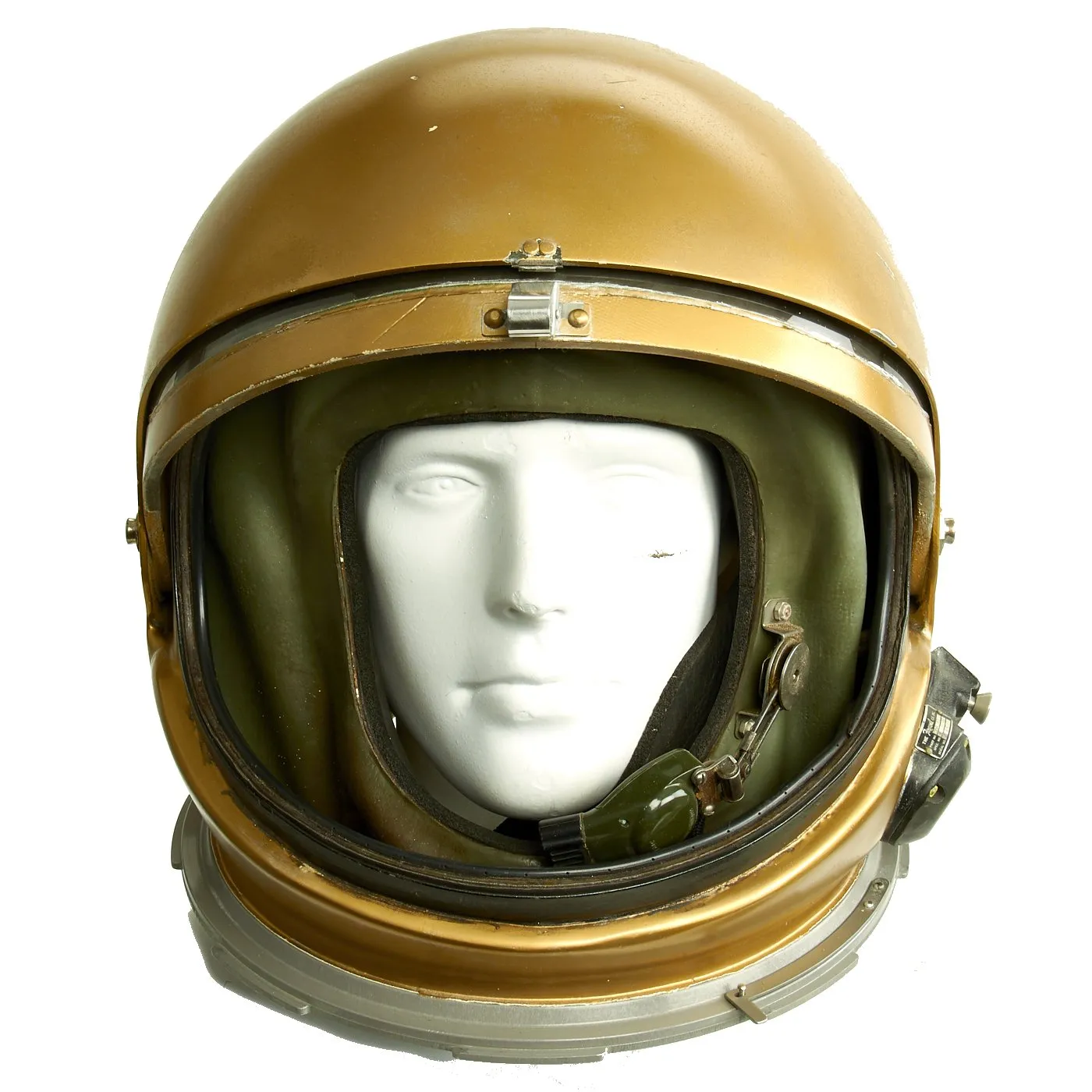 Original U.S. 1950s Cold War US Navy High Altitude Flight Helmet MK-2