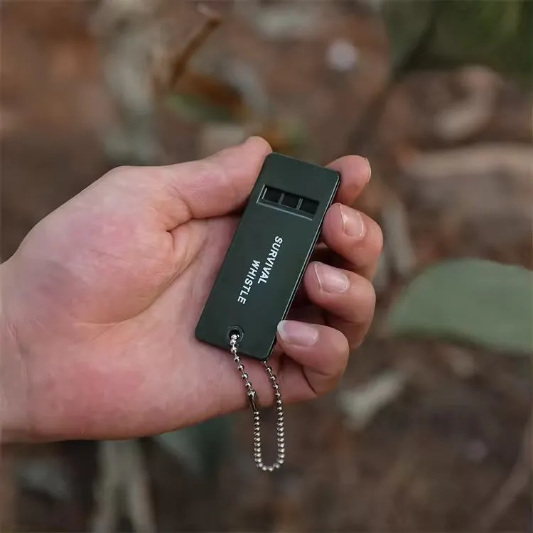 Outdoor Magnesium Flint Tooth Scraper Stone & Whistle