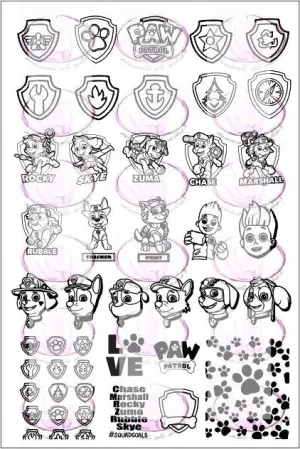 PAW PATROL stamping plate