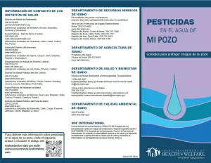 Pesticides In Your Well Water (Spanish) - Print Version