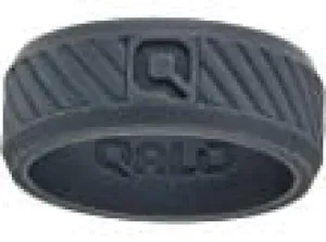 Qalo Standard Mens Charocal Traverse Silicone Ring