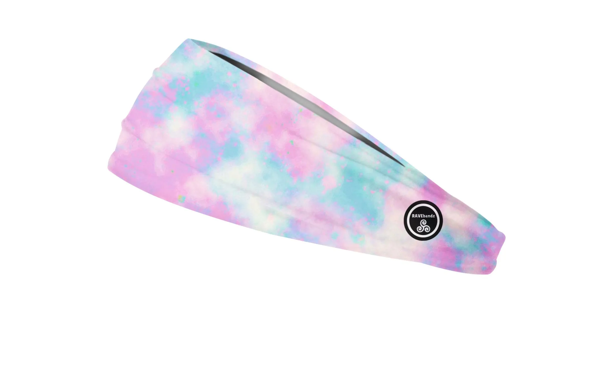 RAVEbandz The Pro - Wide Stretch Headband (Cotton Candy)