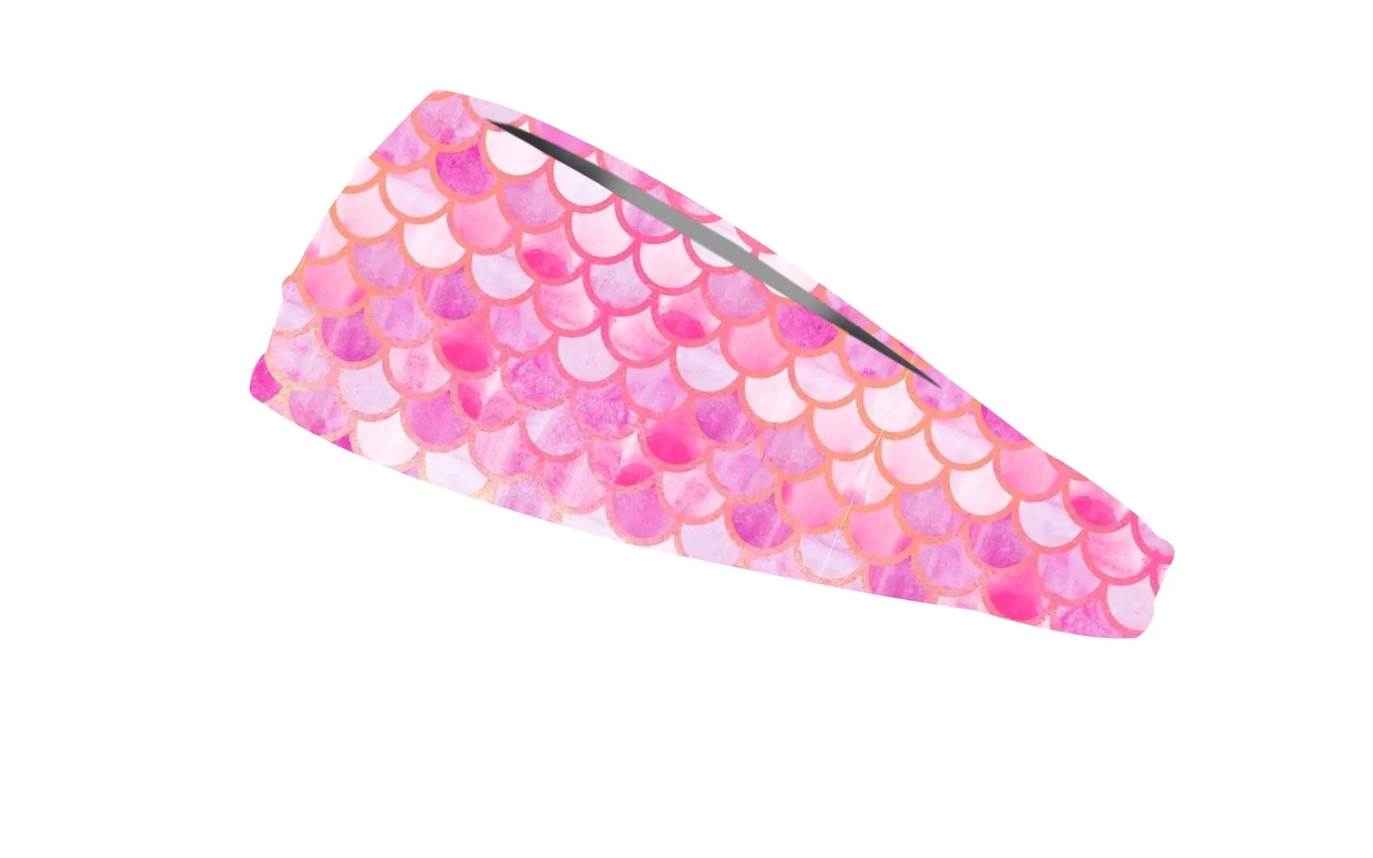 RAVEbandz The Pro - Wide Stretch Headband (Pink Mermaid)