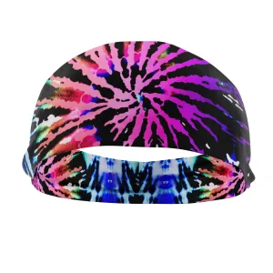 RAVEbandz The Pro - Wide Stretch Headband (Voodoo Pink)