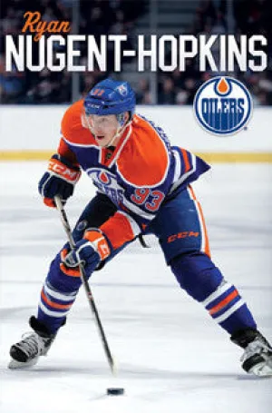 Ryan Nugent-Hopkins "Dynamo" Edmonton Oiilers Poster - Costacos Sports