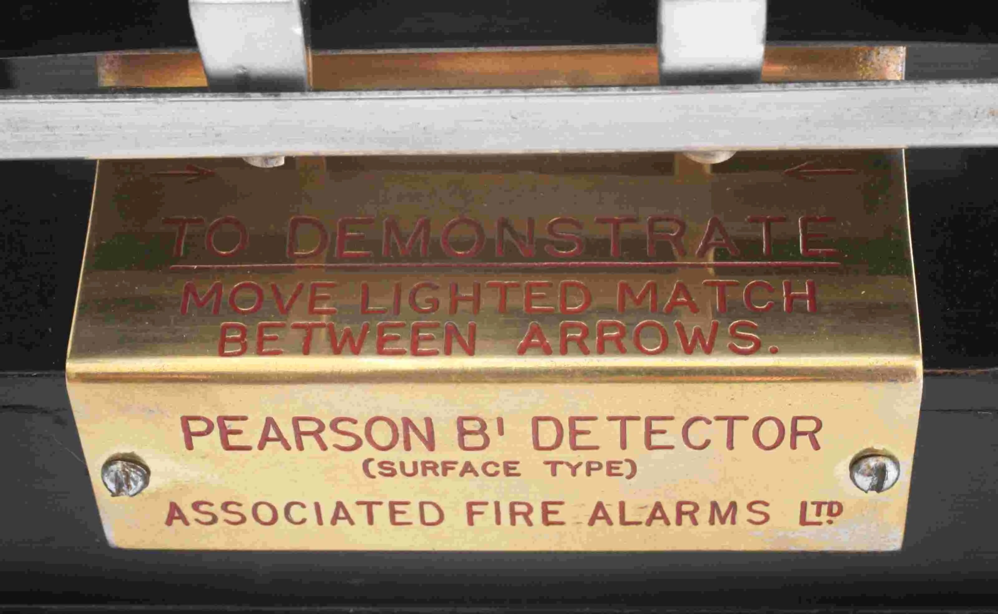 Salesman's Sample of a Pearsons B1 Fire Detector by Associated Fire Alams Limited