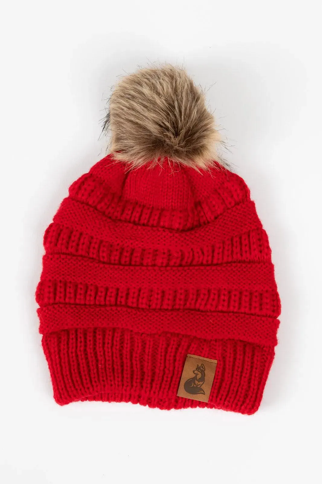 Scarlet Beanie with Pom & Waterproof Collar Matching Set