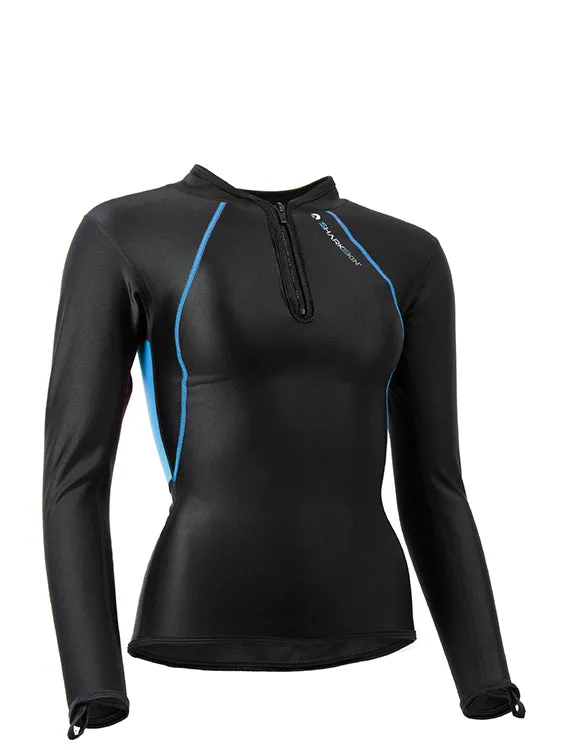 Sharkskin Chillproof Long Sleeve Chest Zip - Womens