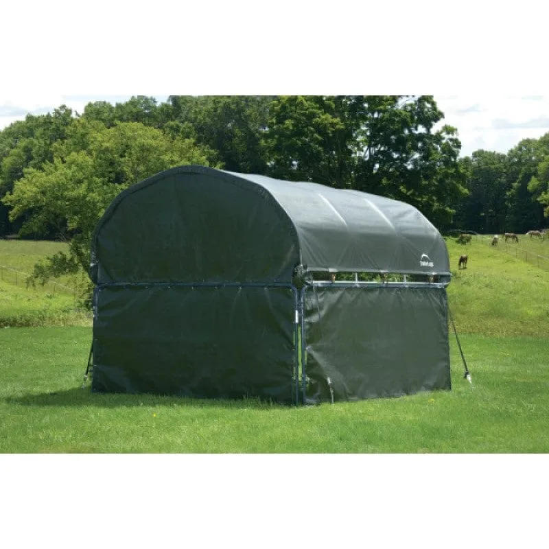 ShelterLogic | Enclosure Kit for Corral Shelter Livestock Shade 10' x 10' Green (Corral Shelter & Panels NOT Included)