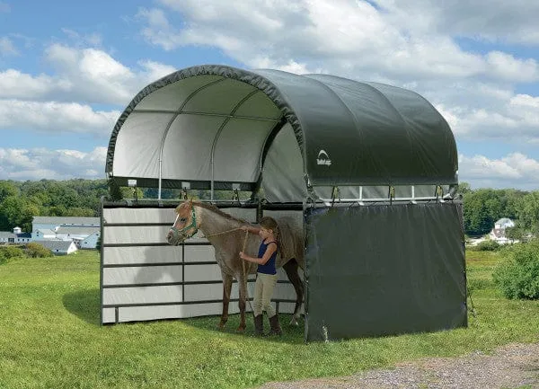 ShelterLogic | Enclosure Kit for Corral Shelter Livestock Shade 10' x 10' Green (Corral Shelter & Panels NOT Included)