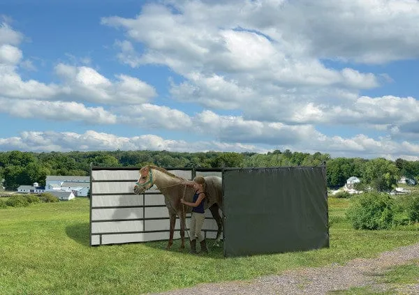 ShelterLogic | Enclosure Kit for Corral Shelter Livestock Shade 10' x 10' Green (Corral Shelter & Panels NOT Included)