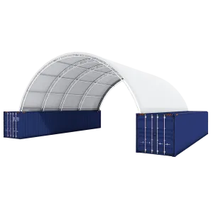 Shipping Container Canopy Shelter Double Truss 40'x40'x15'