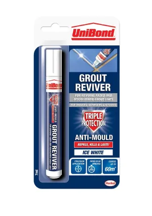 UniBond Triple Protect Grout Pen 7ml White