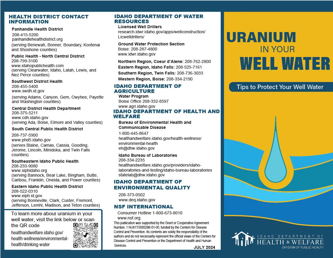 Uranium In Your Well Water - Print Version