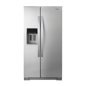 Whirlpool - 20.6 Cu. Ft. Side-by-Side Counter-Depth Refrigerator - Stainless Steel Model:WRS571CIHZ